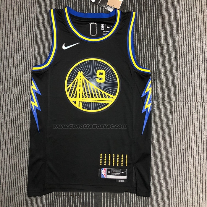 Maglia Golden State Warriors Andre Iguodala NO 9 Citta 2021-22 Nero